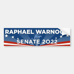 Autocollant De Voiture Georgia Raphael Warnock for Senate 2022