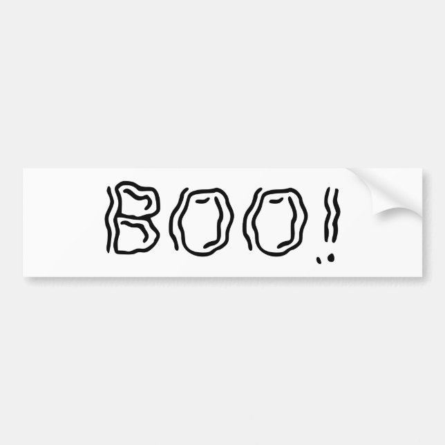 Autocollant De Voiture Ghostly Boo! (Devant)