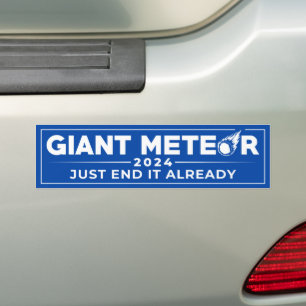 Autocollant De Voiture Giant Meteor 2024 drôle élection 2024
