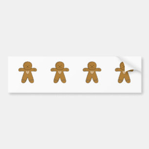Autocollant De Voiture GingerBread Man Christmas Cookie