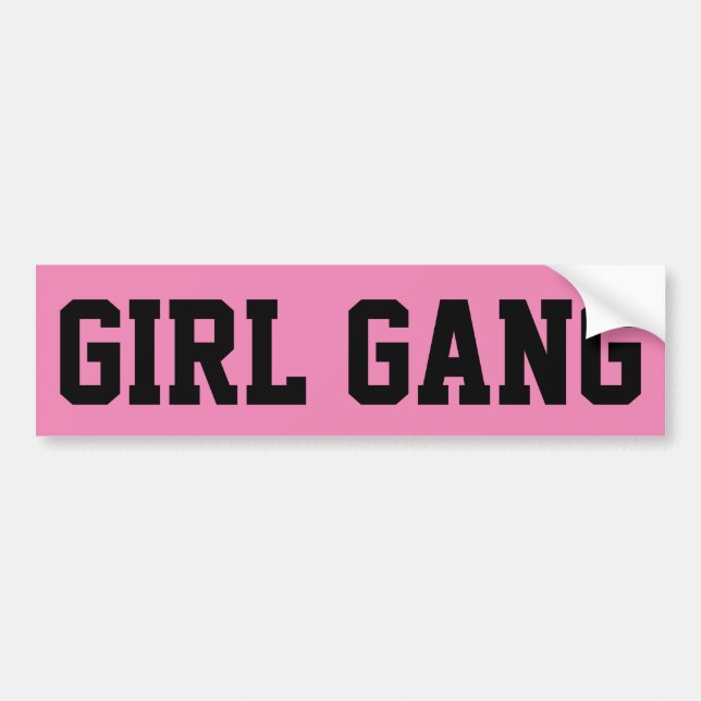 Autocollant De Voiture Girl Gang (Devant)