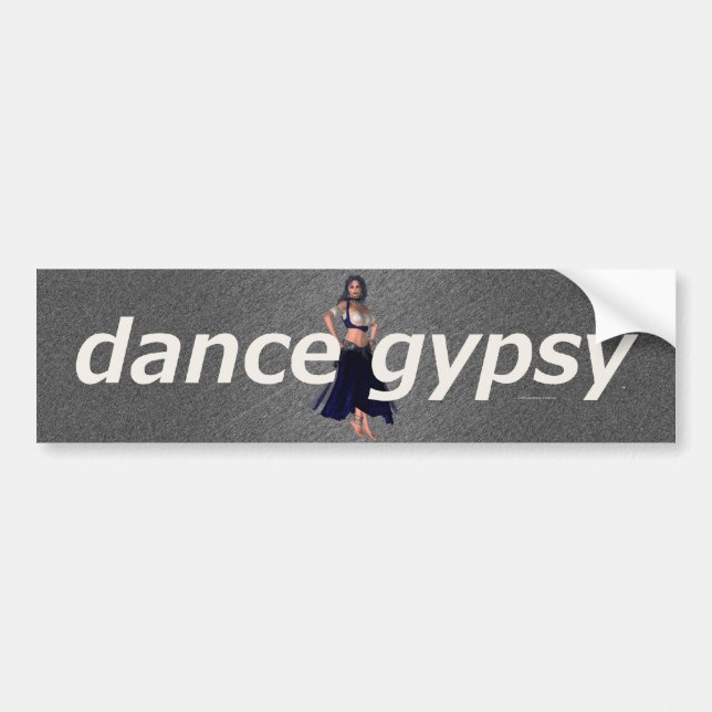 Autocollant De Voiture Gitan SUPÉRIEUR de danse (Devant)