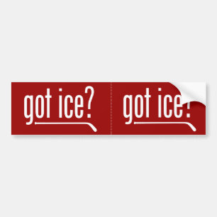 Autocollant De Voiture glace obtenue ? (hockey)