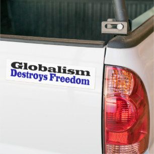 Autocollant De Voiture Globalism Destroys Freedom