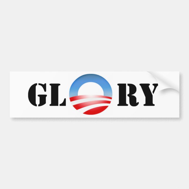 Autocollant De Voiture Gloire d'Obama (Devant)