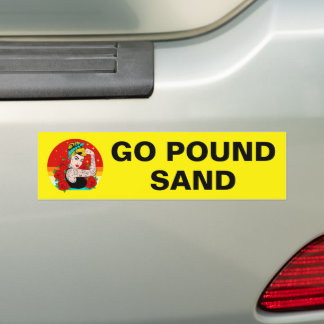 Autocollant De Voiture Go Pound Sand – Mom Flexing Tattooed Arm