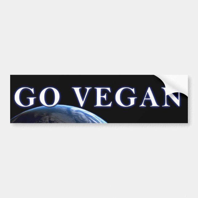 AUTOCOLLANT DE VOITURE GO-VEGAN V2 (Devant)