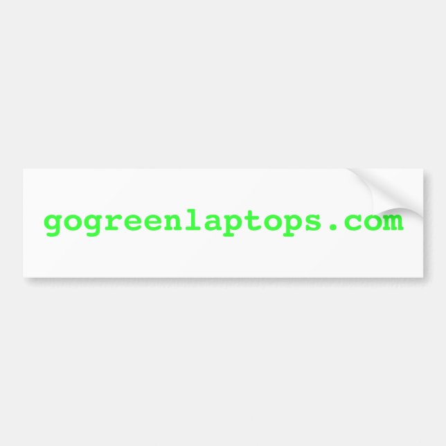 Autocollant De Voiture gogreenlaptops.com (Devant)