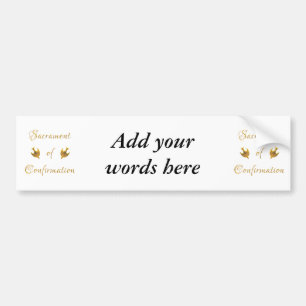 Autocollant De Voiture Golden Sacrament of Eucharist Host and Chalice