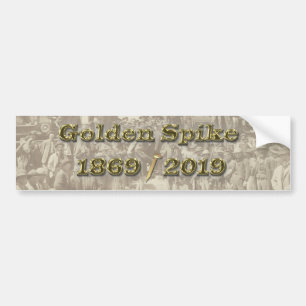 Autocollant De Voiture Golden Spike Transcontinental Railroad Sesquincent