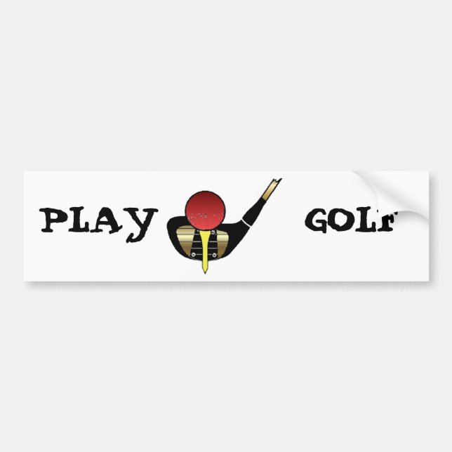 Autocollant De Voiture Golf de jeu (Devant)