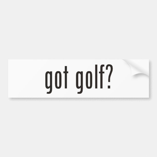 Autocollant De Voiture golf obtenu ? (Devant)