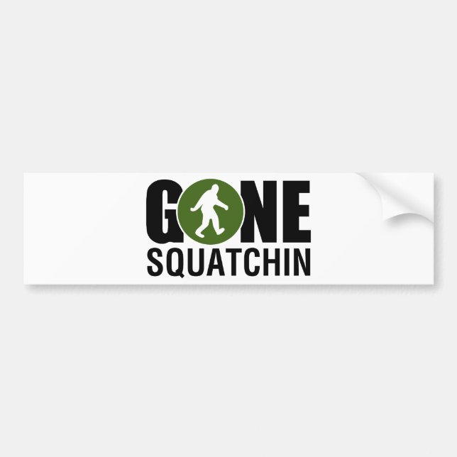 Autocollant De Voiture Gone Squatchin (Devant)
