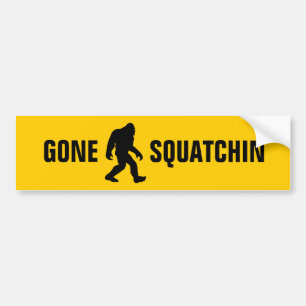Autocollant De Voiture Gone Squatchin