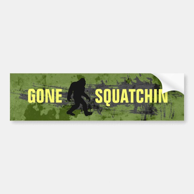 Autocollant De Voiture Gone Squatchin (Devant)