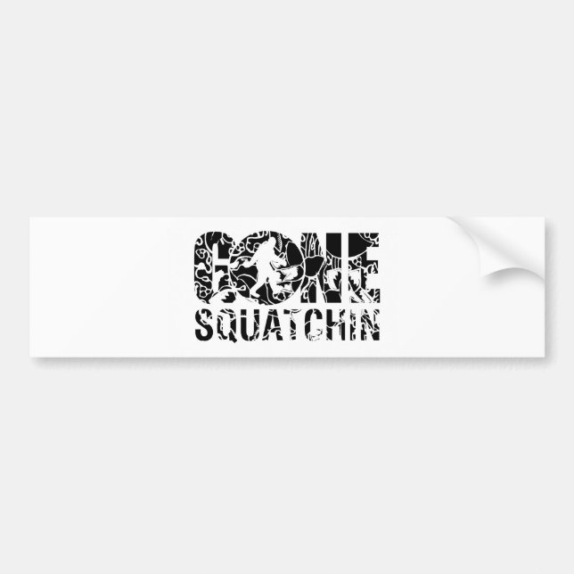 Autocollant De Voiture Gone Squatchin (Devant)