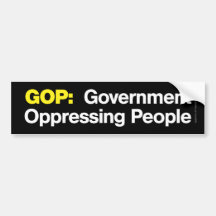 GOP : Personnes de oppression de gouvernement