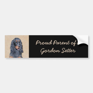Autocollant De Voiture Gordon Setter Peinture - Joli art original chien