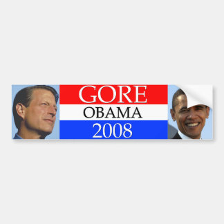 Autocollant De Voiture GORE Obama 2008