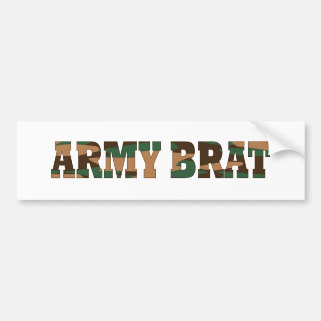 Autocollant De Voiture Gosse d'armée (Devant)