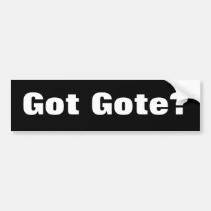 Autocollant De Voiture Gote obtenu ? Adhésif pour pare-chocs
