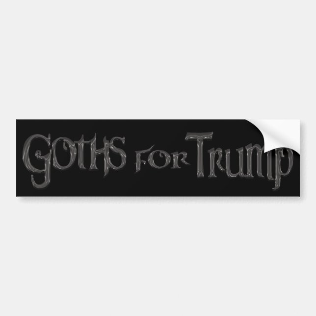 Autocollant De Voiture Goths for Trump (Devant)
