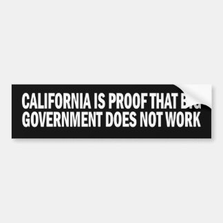 Autocollant De Voiture Gouvernement de preuve de la Californie le grand