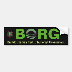 Autocollant De Voiture Gouvernement de Redistributionist de BORG Barack