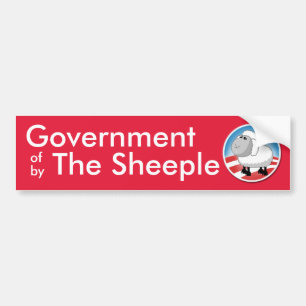 Autocollant De Voiture Gouvernement du Sheeple