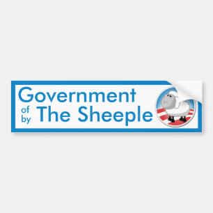 Autocollant De Voiture Gouvernement du Sheeple