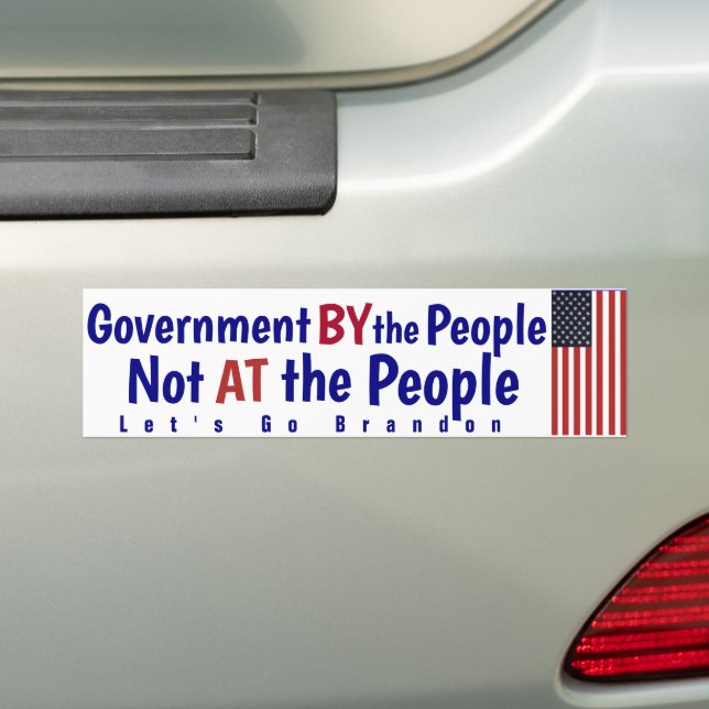 Autocollant De Voiture Gouvernement par le peuple PAS au peuple Autocolla (En voiture)