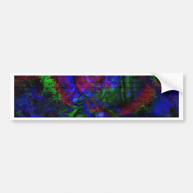 Autocollant De Voiture Graffiti Rave foncée (Devant)