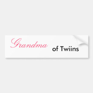 Autocollant De Voiture Grand-maman, de Twiins - customisé