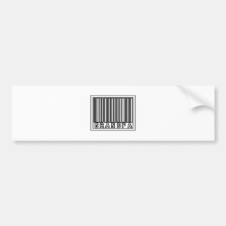 Autocollant De Voiture Grand-père de code barre