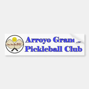 Autocollant De Voiture Grand Pickleball adhésif pour pare-chocs de club