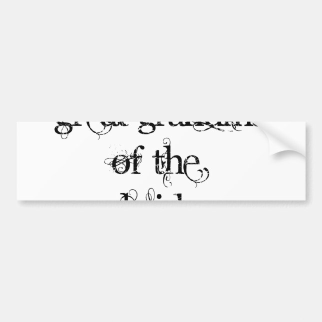 Autocollant De Voiture Grande grand-mère de l'épouse (Devant)