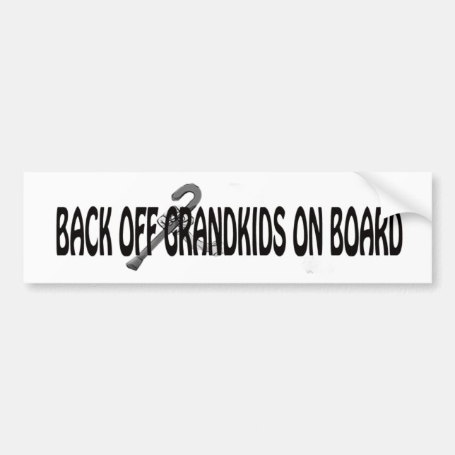 AUTOCOLLANT DE VOITURE GRANDPARENTS BOUMPER STICKER (Devant)