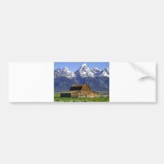 Autocollant De Voiture Grange solitaire chez Tetons grand