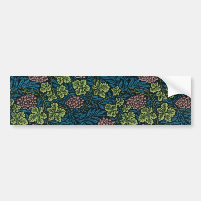 Autocollant De Voiture Grapevine (by William Morris) (Devant)