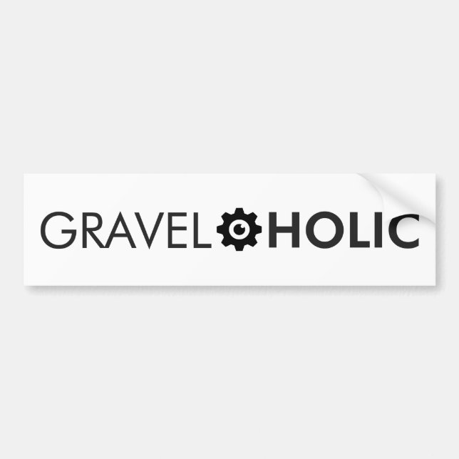 Autocollant De Voiture Gravelaholic Gravel Cycling (Devant)