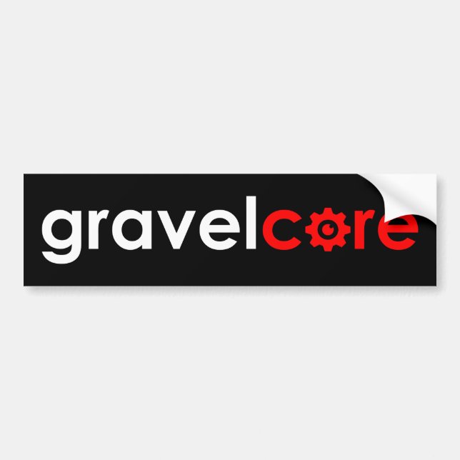 Autocollant De Voiture Gravelcore Gravel Cycling (Devant)