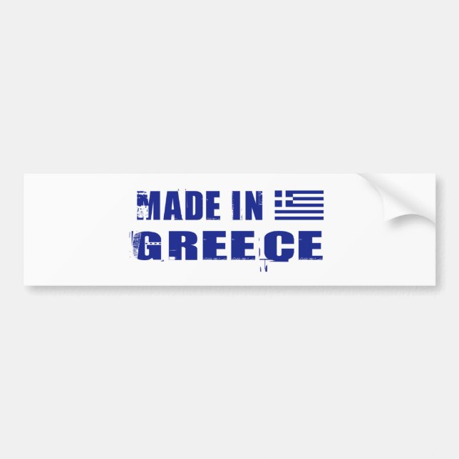AUTOCOLLANT DE VOITURE GRÈCE (Devant)