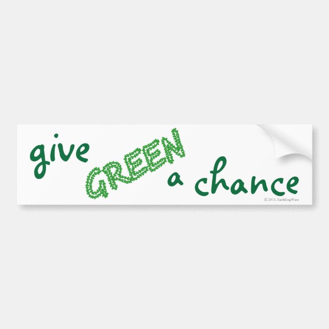 AUTOCOLLANT DE VOITURE GREEN (Devant)