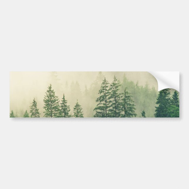 Autocollant De Voiture Green Foggy Rocky Mountains Colorado USA Adventure (Devant)