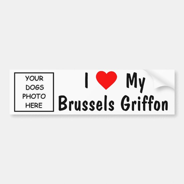Autocollant De Voiture Griffon de Bruxelles (Devant)