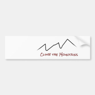 Autocollant De Voiture Grimpez Les Montagnes