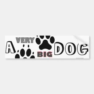 Autocollant De Voiture Gros chien drôle
