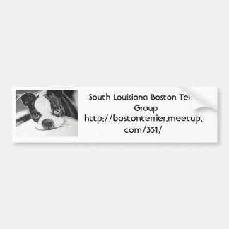 Autocollant De Voiture Groupe de Boston Terrier Meetup