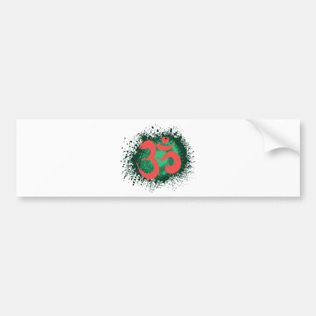AUTOCOLLANT DE VOITURE GRUNGE-OM (Devant)
