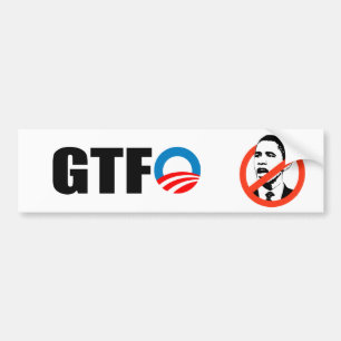 AUTOCOLLANT DE VOITURE GTFO
